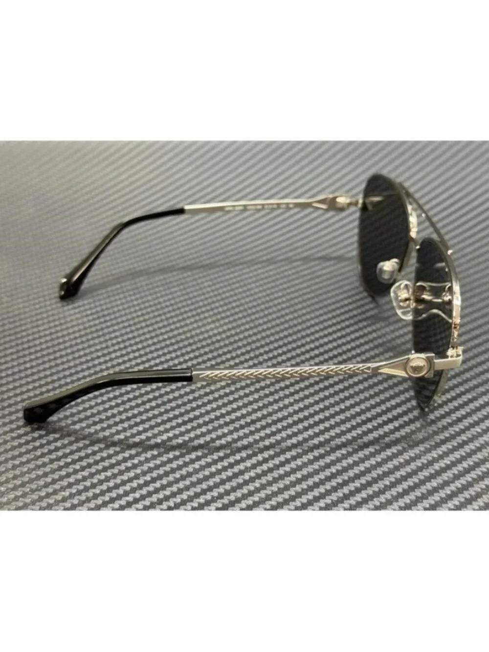 New Versace Men Silver Sunglasses 61-13-140